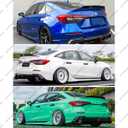 Rear Spoiler Compatible with 2022-2025 Honda Civic, Duckbill Spoiler Fits for 22-25 Sedan, V3 Style Exterior High Kick Trunk Tail Deck Lid Wing Lip (Carbon Fiber Pattern)