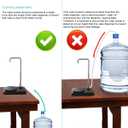 Desk Water Dispenser- Intelligent Desktop Water Bottle, Automatic Water Pump for Universal Bottle Water Dispenser USB Charging Jug Pump for Home, Office, Outdoor (Black)