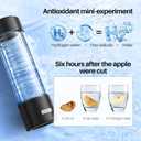 Upgrade Hydrogen Water Bottle, 3Min 2200PPB Rapid Hydrogen Water Generator -SPE PEM Tech, 14OZ Portable Hydro Water Machine, Health Care Gifts for Husband, Wife, Family, Friends, Travel