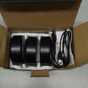 EZVALO Picture Lights for Wall, 2000mAh Rechargeable Battery Magnetic Poster Lights with 3 Color Temps & 12 RGB, Remote Dimmable Timer Painting Light, Wall Decor Light for Art Display, Frame (3 Pack) (Black)