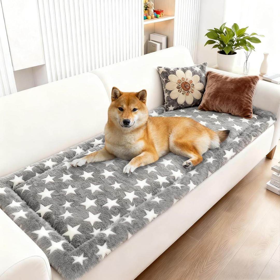 Backseat Pet Bed Mat, Truck Dog Bed for Car Back Seat, Dog Car Seat Cover for Back Seat, Nonslip Travel Pet Seat Protector Mat, Fit for Backseat Extenders and Trucks SUVs