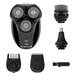 Remington Balder 3 Head Shaver Dual-Track Cutting Heads Multi-Directional Pivot 45 Minute Run Time 100 Percent Waterproof Complete Grooming Kit with Beard Trimmer Nose and Ear Trimmer