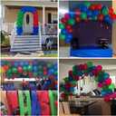 Red Blue Green Balloon Arch Garland Kit, 110 Pcs Green Red and Royal Blue Latex Balloons Kit for Kids Spider Inspired Birthday Baby Shower Graduation Boys Party Decorations