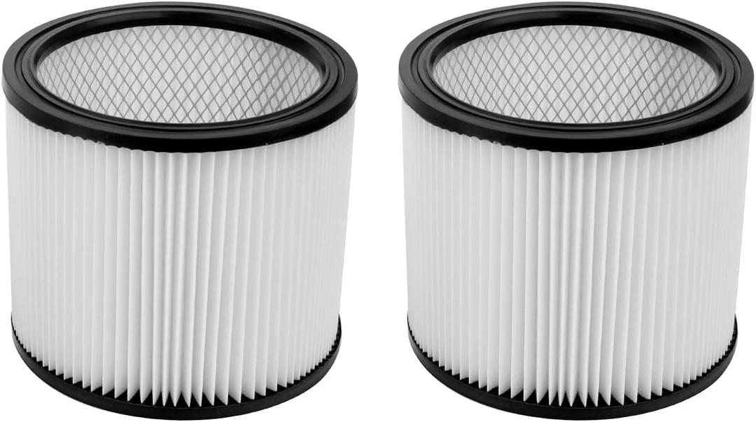 2 Pack 90304 Replacement Filter for Shop-Vac 90350 90304 90333 9030400 903-04-00, fits most 5 Gallon and above Wet/Dry Vacuum Cleaners