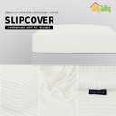 Easy-Going Stretch Cushion Cover Sofa Cushion Furniture Protector Sofa Seat Sofa Slipcover Sofa Cover Soft Flexibility with Elastic Bottom (Sofa Cushion, Cream)
