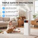 20L Cool Mist Humidifier for Large Rooms with Remote & Touch Control