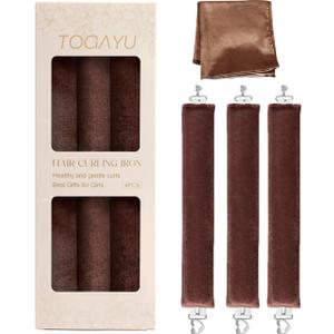 Heatless Curls, Heatless Curls Overnight Hair Care Set - Jumbo Velvet Hair Curlers to Sleep In, Soft Heatless Curling Rods for All Hair Types