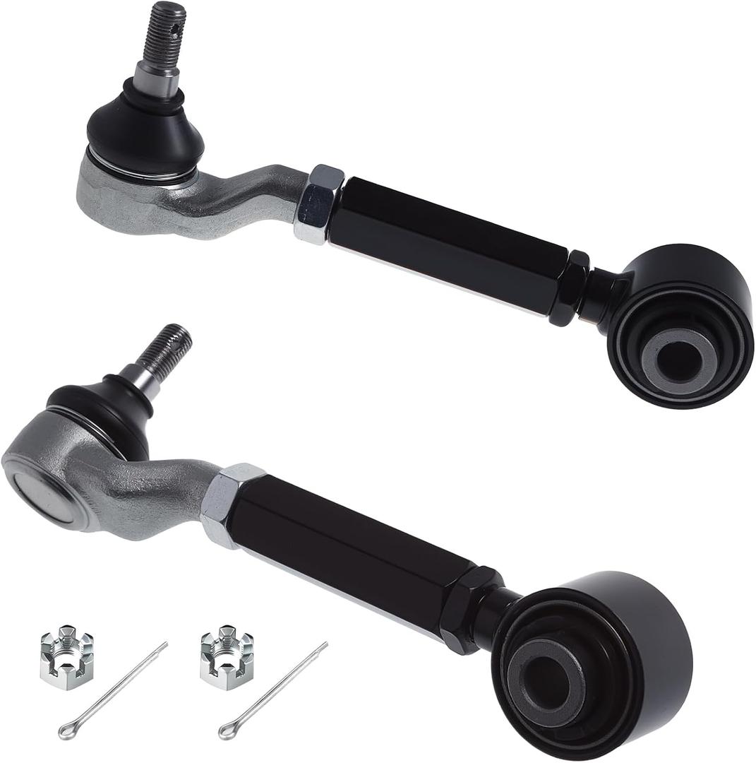 2Pc Set K100121 Adjustable Rear Upper Control Arm and Ball Joint Assembly Compatible With 2005-2017 Ho-nda Odyssey (11-17 Fit Submodels: EX, EX-L, LX, Only) (OE# 52400SHJA01 MS601183)