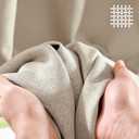 jinchan Room Darkening Curtain 84 Inch Length Taupe Curtain for Bedroom Living Room Drape 1 Panel Texture Grommet Top Window Treatment 72 Inches Wide by 84 Inches Long