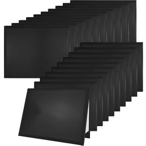GraduatePro 20 Pack Diploma Cover 8.5x11 Certificate Document Presentation Holder Smooth Leather Letter Size Black