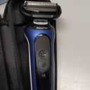 Braun Electric Shaver for Men, Series 6 6120s, Wet & Dry Shave, Turbo & Gentle Shaving Modes, with Precision Trimmer & Pouch, Blue (3 Piece Set)