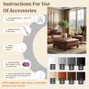 2025 New Advanced Leather Recoloring Balm,Beige Leather Repair Kit for Furniture,Leather Dye Filler,Couch Paint and Repair,Leather Color Restorer for Couches,Leather Scratch Remover for Car Interior