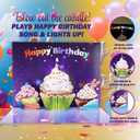 2 x 3D Popup Happy Birthday Card | Musical Lights Up Greeting Cards | Blow Out the Candle| Candle Cake Pop Up Card | Plays Happy Birthday Song | Perfect for Women, Men, Kids & Loved Ones
