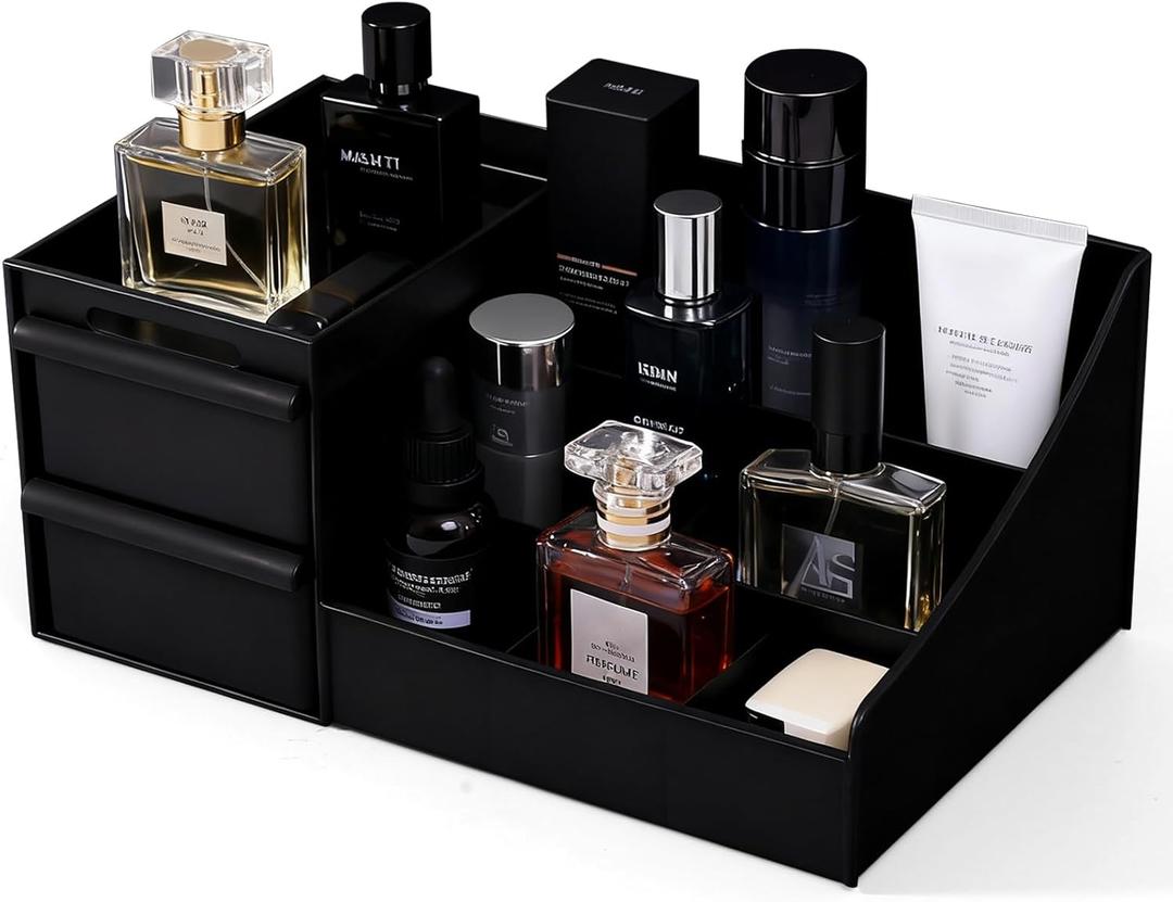Cologne Organizer for Men,Cologne Stand,Perfume Stand Holder,Cologne Shelf,Dresser Organizers,Organizador de Perfumes,Perfume Stand Organizer for Bedroom,Black