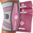 Knee Ice Pack Wrap (1 Pack) - Adjustable Ice Pack for Knees Surgery, Replacement, Arthritis Pain, ACL, Sports Injuries, Post Surgery, for Long Duration - 1 Pack (Pink)