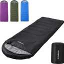 ROAMRUS 3 Seasons Sleeping Bags for Adults, Portable, Waterproof, Lightweight,with Storage Sack for Outdoor & Indoor, Hiking, Camping, Warm & Cold Weather Sleeping Bag for kids 10-12, Girls, Boys Mens