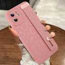 MOWIME Compatible with iPhone 11 Case with Strap Wrist, Cheetah Print Shockproof Soft TPU Protective Cover for Women Girls, Slim Anti Scratch Case for iPhone 11 6.1 Inch, Pink