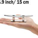 ZOMCHAIN Boat Cleat Open Base Boat Cleat, Dock Cleat All 316 Stainless Steel Boat Mooring Accessories, Include Installation Accessories Screws (6 inch -2PCS)