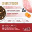 Catit Recipes Double Fusion Weight Control Cat Food Chicken Recipe, High-Protein, Freeze-Dried Raw Toppings, No by-Products, Minimally Processed, Balanced Nutrition, 4 lb (EXP 06/12/26)