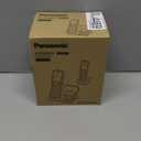 Panasonic Cordless Phone with Answering Machine, Advanced Call Block, Bilingual Caller ID and High-Contrast Display, Expandable System with 2 Handset Cordless Telephones - KX-TGD832M (Metallic Black)