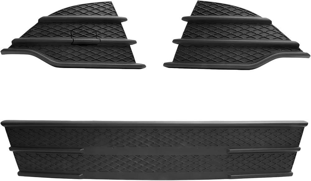 BXZ Front Bumper Insert Lower Grille Outer Grill 3pcs for 2013 2014 2015 2016 Ford Escape SE|S|S Puls
