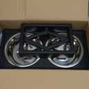 Pet Zone Elevated Dog Bowls Designer Diner 3 Height Adjustable Raised Dog Bowl Stand with 2 Stainless Steel Bowls (7 Cup Capacity Each)