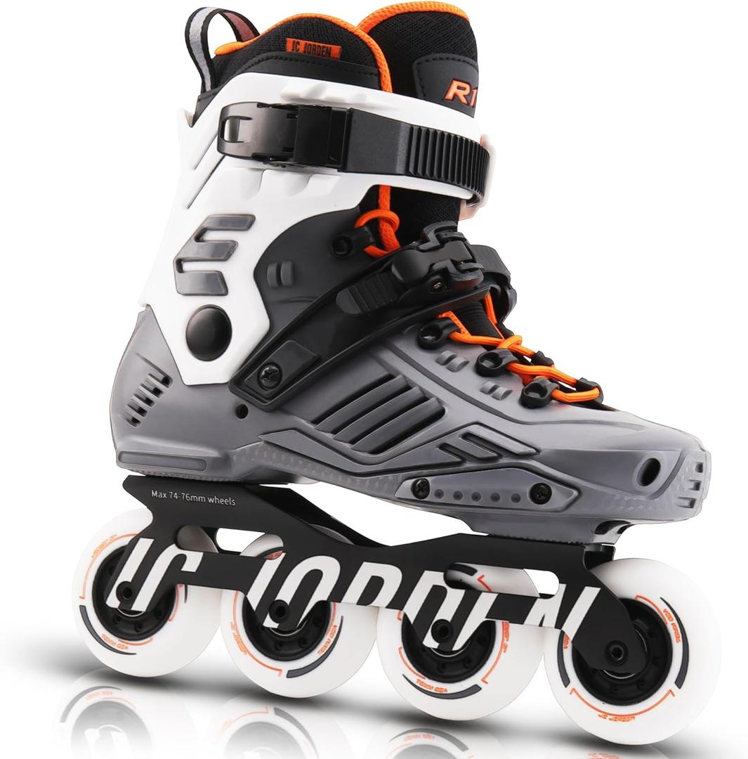 Inline Skates for Women Men, Fitness Speed Racing Skates with Durable Outer Shell, Adult Male Female, Professional Outdoor Fitness Roller Skates Blades for Unisex (11)
