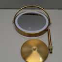 Lighted Makeup Mirror, 5000 mAh Rechargeable Double Sided Magnifying Vanity Mirror with 3 Colors, 1x/20x, 360° Rotation , Brightness Adjustable lighted mirror with magnification, Antique Bronze