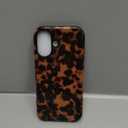 Jusy Compatible with MagSafe Brown Tortoise Shell Print Phone Case for iPhone 17 Pro Max, Amber Trendy Luxury Magnetic Soft TPU and Hard PC Protective Phone Cover for Women Girls - Brown