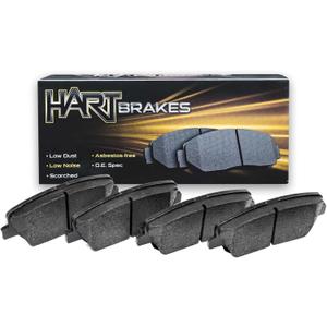 Hart Brakes Ceramic Series Brake Pad With Rubber Steel Rubber Shims 4310-1509-00