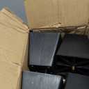 Masendelk 4 inch Black Plastic Furniture Legs, Screw-in Couch Legs Square Sofa Legs Replacement Legs for Furniture Couch Table Sofa, Pack of 4