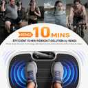 Renoj Vibration Plate Exercise Machine - 455 Lbs Full Body Vibrating Platform with Bluetooth Audio and LED Screen - Lymphatic Drainage and Weight Loss Shaker for Home Gym and Office Workout