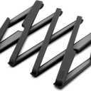 Joseph Joseph Stretch Folding Silicone Trivet for Hot Pots and Pans, Expanding Nonslip Stand, Heat Resistant mat for Kitchen Worktop - Black