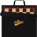 Peradix Wooden Chess Board 18.89 Inch Professional Tournament Chessboard with Storage Bag, Premium Luxury Board Game for Adults, Kids and Family Game Night & Gift Packages, Board Only No Pieces (Maple & Ebony)