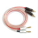 HAIBIANDI 2 RCA to 2 Banana Plug Speaker Cable, 1M, Black, MaletoMale, High Speed, Indoor, Speaker, Subwoofer, Amplifier, Audio Equipment