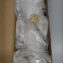 20-Pack Modern Gold Cabinet Knobs, Hammered Solid Brass Drawer Knobs, Round Dresser Drawer Pulls and Handles, Kitchen Cabinet Hardware, Diameter 1-3/16 Inch