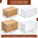 2 Pack Insulated Carton with Foam Shipper 19.3 x 13.4 x 10.2 inches, 16.5 x 10.6 x 7.9 inches Reusable Shipping Box with Foam Panels for Frozen Food Mailing Packing