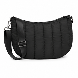 Crossbody Bag in Black Quilted 