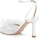 Badgley Mischka Women's Aisha Peep Toe Stiletto Heels