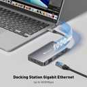Reborn Laptop Docking Station Dual Monitor, 9-in-1 USB C Hub Dual Monitor with 4K 2HDMI Ports, 1Gbps Ethernet, 5Gbps USB A&C 3.0, 100W PD, SD Card Reader, USBC Dock for MacBook/Dell XPS/HP/Surface etc