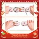FUN LITTLE TOYS Christmas Crackers, 12 Pack Christmas No Snap Party Favors with Party Hat