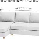 Velvet Friheten Couch Cover Compatible with IKEA Sleeper Sofa Slipcover, 5 inches x 12 inches x 12 inches