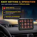 BUMBEE RGB 12 Gang Switch Panel Multifunction 3 Silicone Button Momentary Strobe ON-Off Circuit Control Relay LED Toggle Switch Box Universal for Golf Cart Car Truck RV Offroad Marine