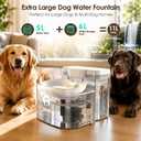 11L/372oz Large Dog Water Fountain, Automatic Dog Water Bowl Dispenser