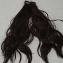 2PCS Curly Ponytail Extension with Elastic Tie 17 Inch Resistant Synthetic Natural Wavy Hairpiece Pony Tail Hair Extensions Wave Fake Ponytail Hairpieces for Women Daily Wear (Brown)