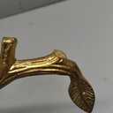Elegance Golden Vine Hammered Triple Bowl, Silver/Gold