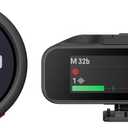 Insta360 Mic Pro (1 TX + 1 RX), Wireless Mini Lavalier Microphone for iPhone/Camera/Android, Video Recording, Bluetooth, Customizable E-Ink Display, 3-Mic Array, Available for Lightning Device
