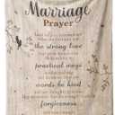 Uniquilling Wedding Gifts for Couples 2025, Newlyweds Gifts for Couples Bridal Shower Gift, Best Bride Gifts for Wedding Day, Marriage Prayer Throw Blanket 60"x 50"