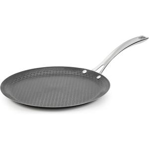 Cuisinart FusionPlus Hybrid Stainless Steel Cookware, 12-Inch Round Griddle Pan with PFAS-Free PURELYSEAR Ceramic Technology, Scratch Proof, Cool Grip Handles, Dishwasher Safe