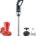 VEVOR Commercial Immersion Blender, 750W 20" Heavy Duty Hand Mixer, Variable Speed Kitchen Stick Mixer with 304 Stainless Steel Blade, Multi-Purpose Portable Mixer for Soup, Smoothie, Puree, Baby Food